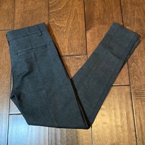 NWOT Mario Serrani Italy leggings, styled like trousers, charcoal gray